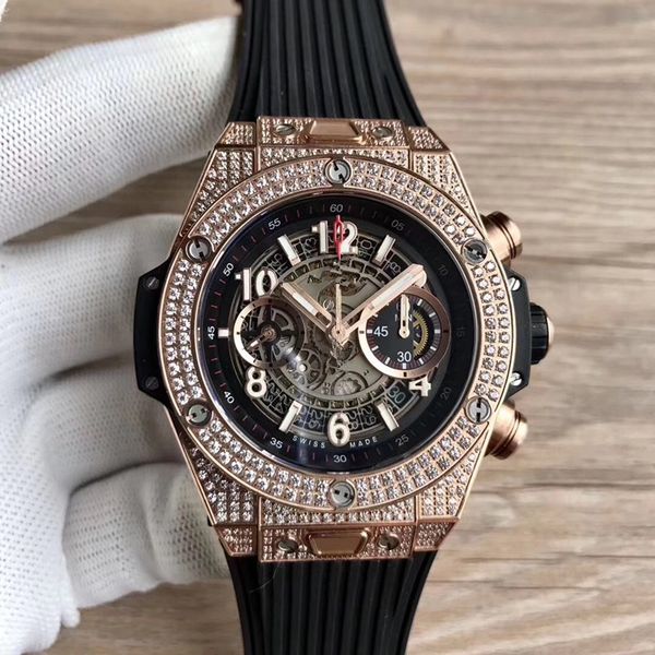 

новая модель с ручным 7750 движение механически й 45 водонепроницаемой дизайнера часы роскошных мужские часы наручные часы, Slivery;brown