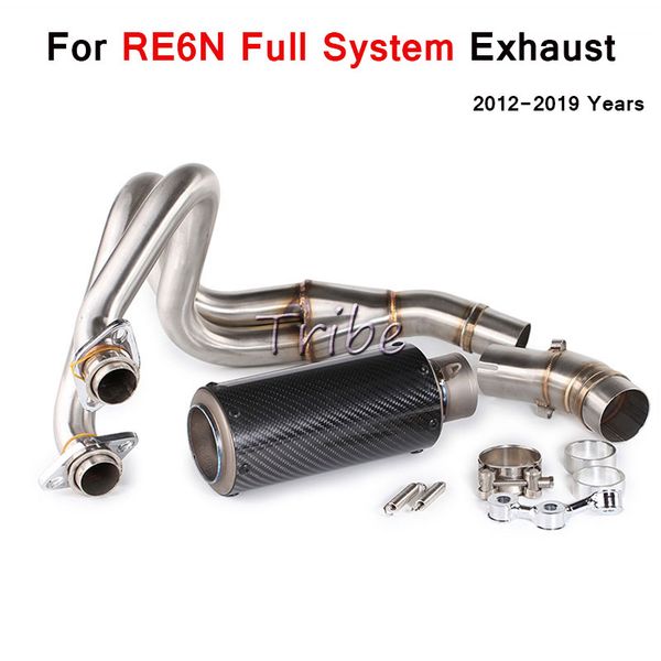 

for kawasaki er6f er6n exhaust system pipe motorcycle middle front tube ninja 650f 650r ninja 650r 650f versy 650 2012 2013 2019
