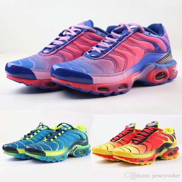 

new tn plus mens running shoes green yellow red tns tn plus ultra sports shoes requin fashion casual sneakers trainer chaussures