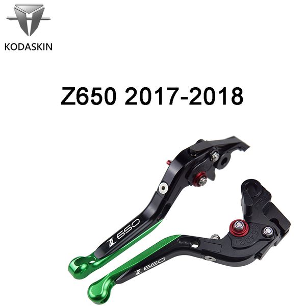 

kodaskin folding extendable brake clutch levers for z650 2017-2018 motorcycle handle levers