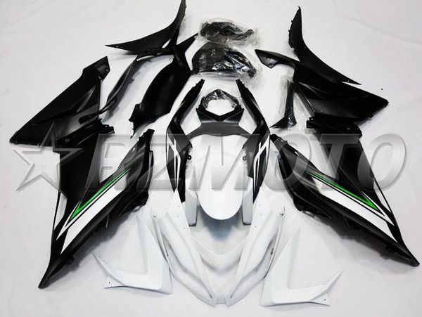 

4gifts new abs injection mold motorcycle fairings kits fit for kawasaki ninja zx-6r 599 zx6r 2013 2014 2015 2016 2017 white