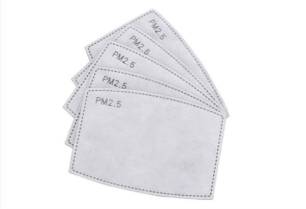 

dhl shipbox facial pad non-woven activate carbon filter non weave pm2.5 haze replacement universal protective replaceable mask oval