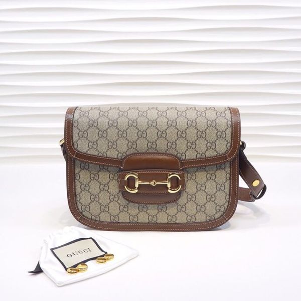 

2019 crossbody bag latest woman fashion g 1955 design saddle handbag male female letter printing shoulde flap bag horsebit bag, Black;red