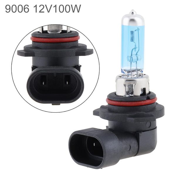 

12v 9006 5000k white light car fog bulb car xenon halogen lamp 100w super bright auto front headlight