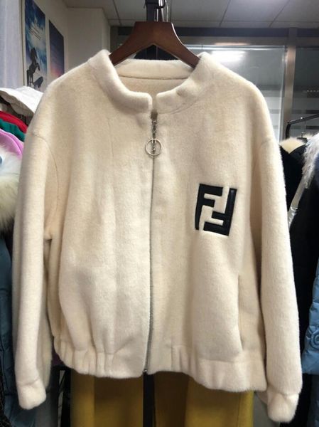 

fendi women женская куртка на молнии модные логотипы короткий стиль зимнее теплое пальто высокое качество ff letter marks пальто свободный м, Black