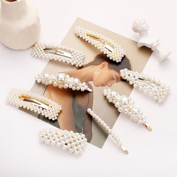 2020 2020 New Fashion Multi Models Flower Pearl Beaded Hair Clips
