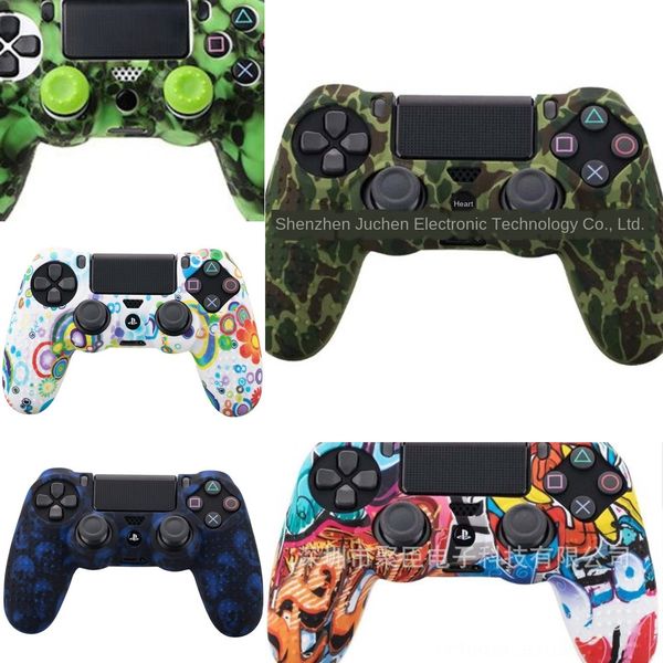 

szzoj soft case rubber skin silicone cover for case ps4 sony controller grip