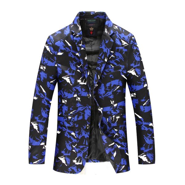 

men's casual suit jacket camouflage casual clothes single west plus fertilizer blazer jacket 4xl 5xl 6xl 7xl 8xl, White;black