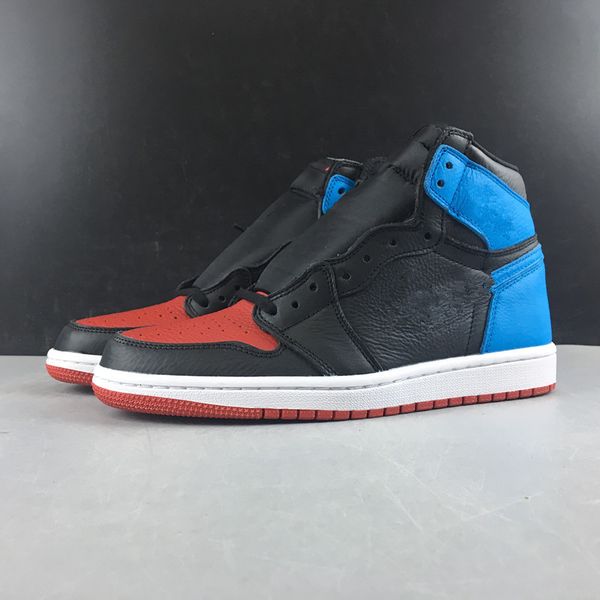 

with box 1 unc to chicago high black red blue men basketball shoes i wmns sports sneakers trainers wholesale size 5-13
