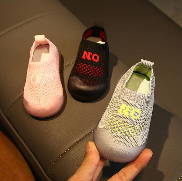 

spring autumn baby girls boy casual shoes toddler girl boy knitting shoes 3colors 15-19 905yse tx09, Black