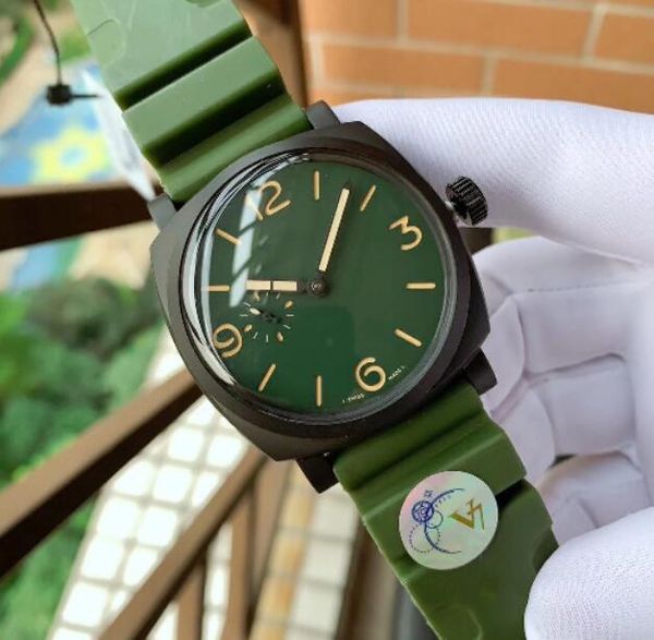 

men watches automatic movement rubber band men waterproof wristwatches 316l watchcase wristwatches men watches pam00997, Slivery;brown