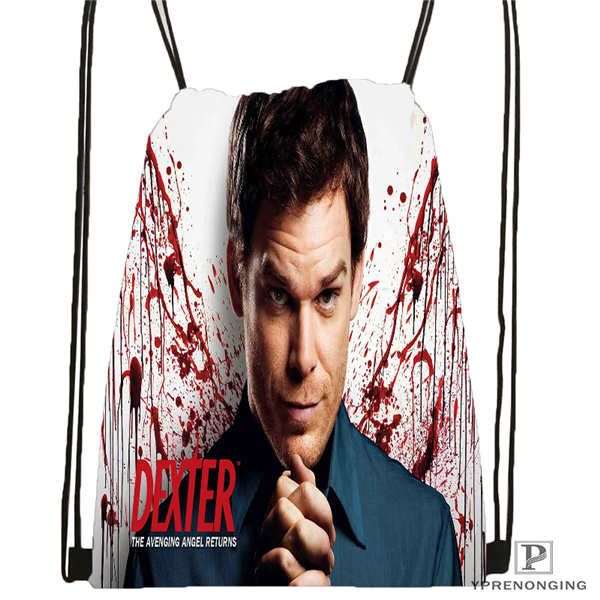 

custom dexter_season_5 drawstring backpack bag cute daypack kids satchel (black back) 31x40cm#2018611-2(2