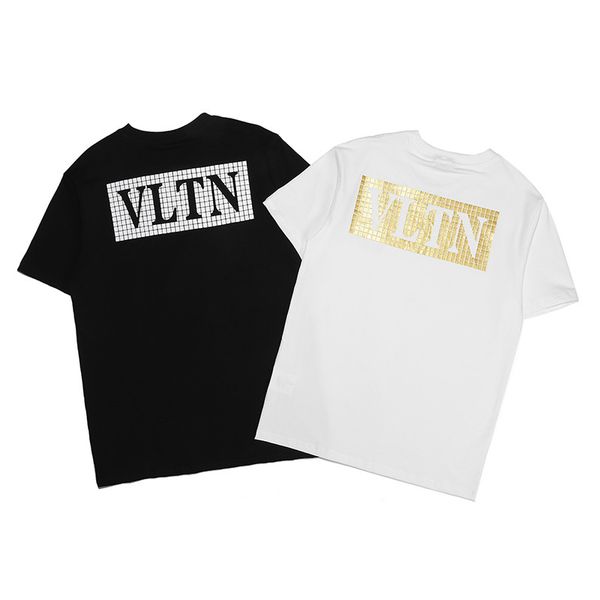 

mens designer fashion brand designer t shirt hip hop white mens clothing casual cotton t shirts for men with letters printed tshirt, White;black