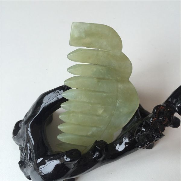 

jade comb massage spa acupuncture head therapy trigger point treatment on head brand new and high quality, Silver