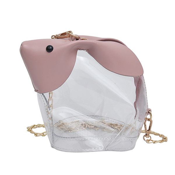 

2019 summer new style pu jelly bag female mini transparent sequin compound bag diagonal package women