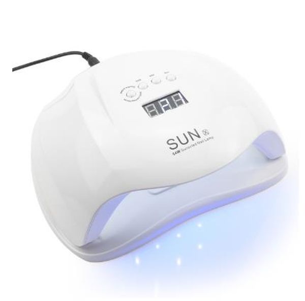 

54w/72w nail dryer machine uv lamp led nail lamp gel polish art automatic sun light hand sensor nail art tools