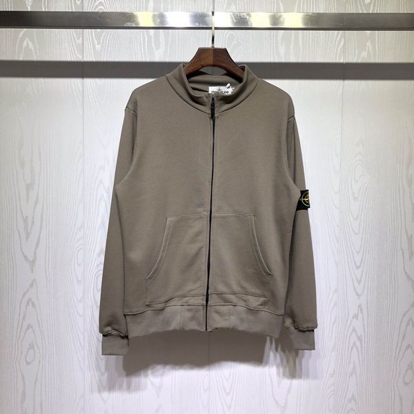 

stones islands luxury fashion brand andes mens designer hoodie classic insignia logo street hip hop limited edition custom trend coat, Black;brown