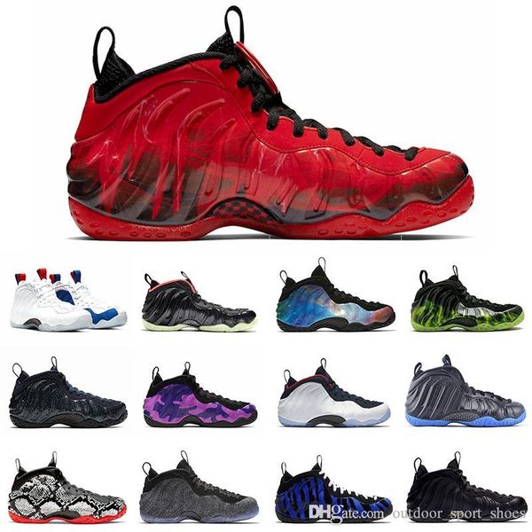 

doernbecher penny hardaway men basketball shoes foam one vandalized habanero red night lights black mens trainers sports sneakers 7-13