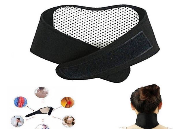 dom Health Care auto-aquecimento Turmalina Magnetic Neck Calor terapia de suporte da correia Enrole Brace Massager Magro Equipment