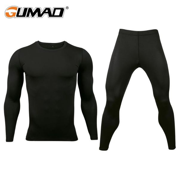 

base layer breathable underwear compression pants shirt sets cycling clothes stretch tights long johns sportswear fitness men, Black;red