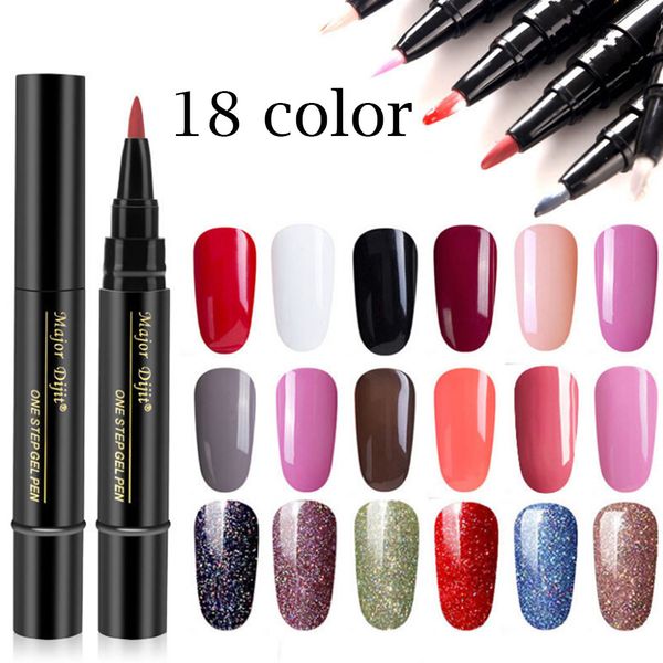 

gel nail polish 1 pc 3 in 1 step nail gel painting varnish pen one step to use uv vernis semi permanant uv #yl5