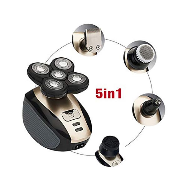 

waterproof men beard shaver cleaning wet/dry 5d shaver for men electric electric razor rechargeable body shaving machine