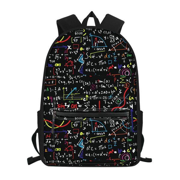 

whereisart school bags for teenage girls math print backpack schoolbag women casual daily backpack teen student bookbag
