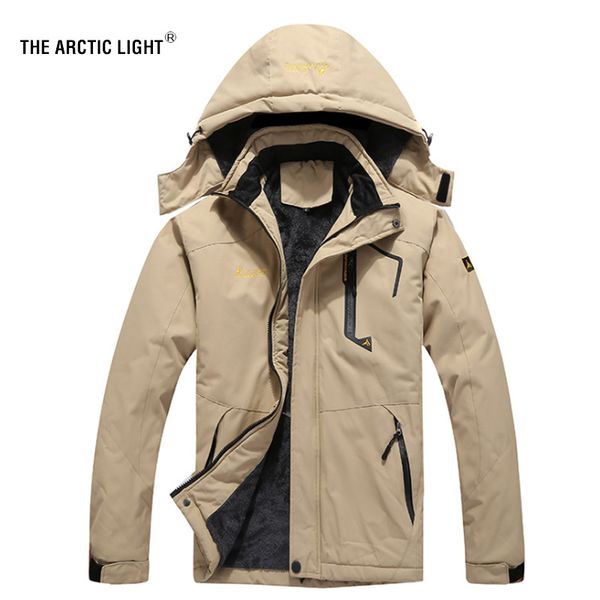 

the arctic light ski jacket men waterproof fleece snow thermal coat for outdoor mountain skiing snowboard jacket plus size
