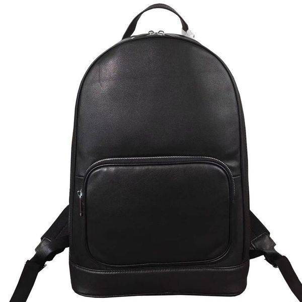 

men casual brand backpack classic man mb genuine leather backpacks