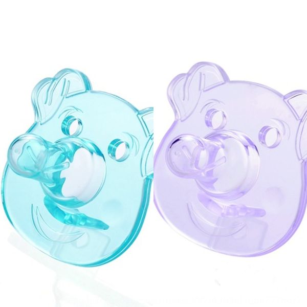 

rotary bear baby cartoon pacifier full silicone pacifier/breast milk silicone nipple nipple round head sleeping pacifier 8245