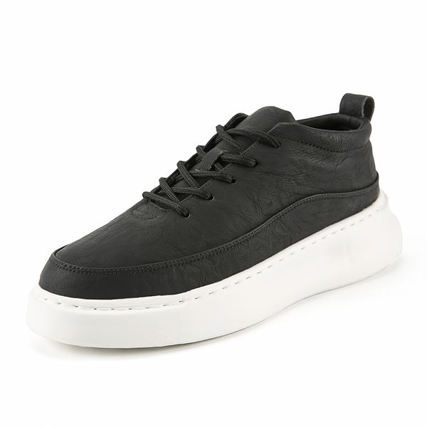 

men's shoes fashion sneakers men autumn lace-up sports shoes brand trainers casual leisure footwear male casual *fz316, Black