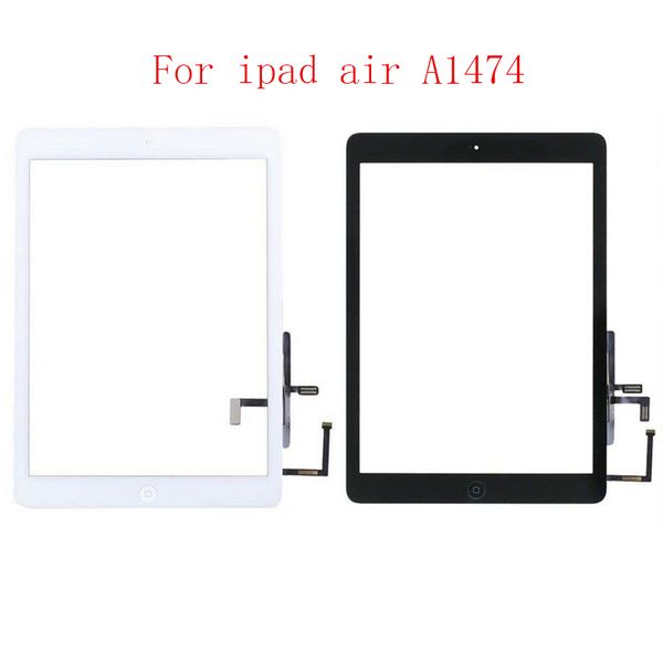 

15pcs for ipad air 1 ipad 5 a1474 a1475 a147 touch screen panel digitizer front glass lens with home button touchscreen