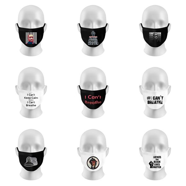 

8 colors in stock i cant breathe face masks washable masks summer out door sport riding masks fashion designer letter mask for adults #386