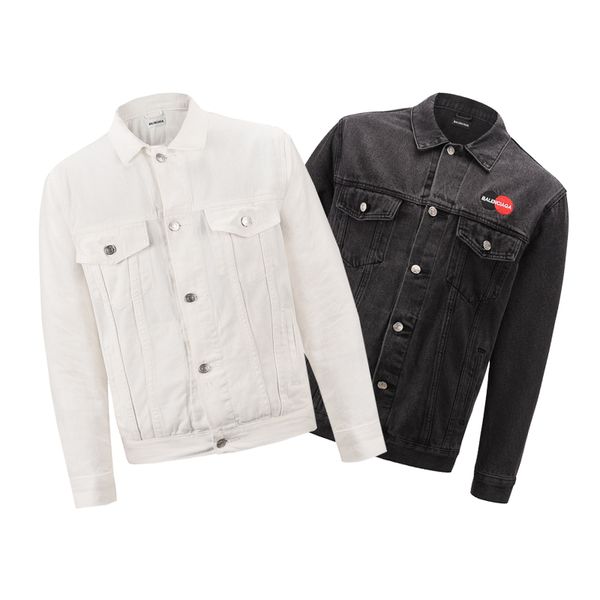 

2020 famous mens denim jacket men women casual coats black blue fashion mens jacket stylist outwear plus size s-xl, Black;brown