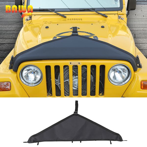 

bawa car covers for wrangler tj 1997-2006 engine cover car head decoration canvas accessories for wrangler tj