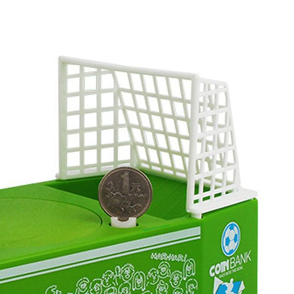 

soccer shooting coin bank stealing money penny piggy bank automatic coin grabing eating money saving box
