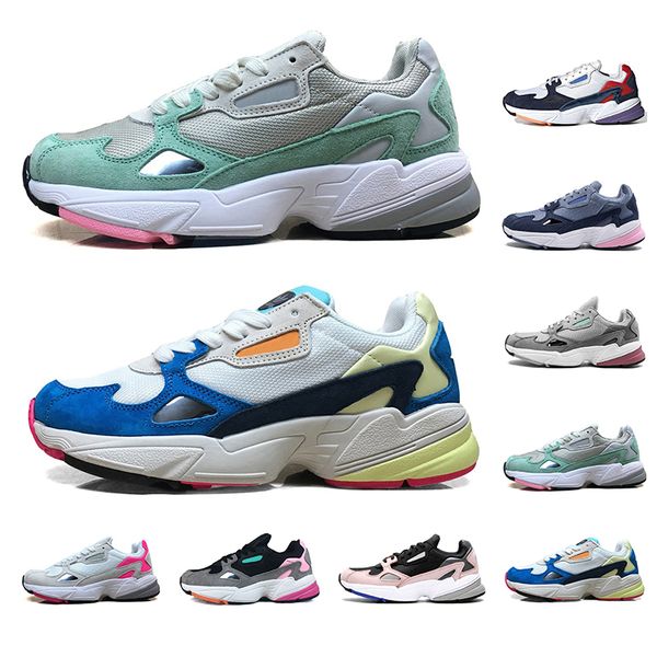 

falcon running shoes for men women sliver multiple colors watermelon triple white sports walking sneaker mens trainers 36-45