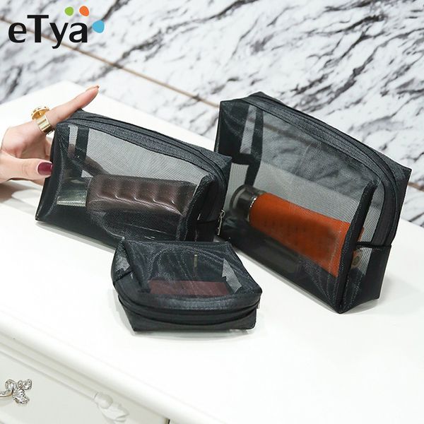 

etya clear cosmetic bag for women transparent make up case makeup organizer bags toiletry fashion travel kits storage pouch bag