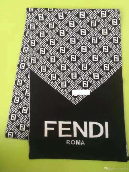 

2019 men's winter boutique fashion cashmere scarf all letters soft and smooth men and women general object p size 180*30cm, Blue;gray