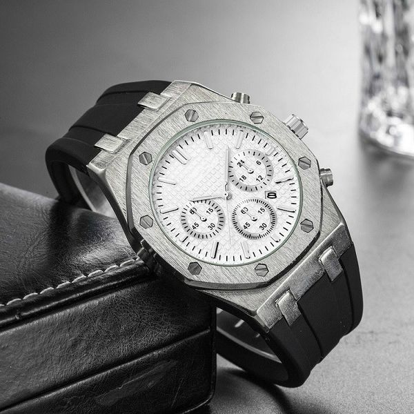 

high-quality fashion casual men wristwatch royal oak watches men's quartz waterproof watch mens designer watches luxury mens watch dz, Slivery;brown