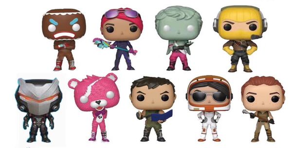 

9 styles/set funko pop plastic doll new kids 10cm cartoon game llama pink bear action figure toy for kids christmas gift