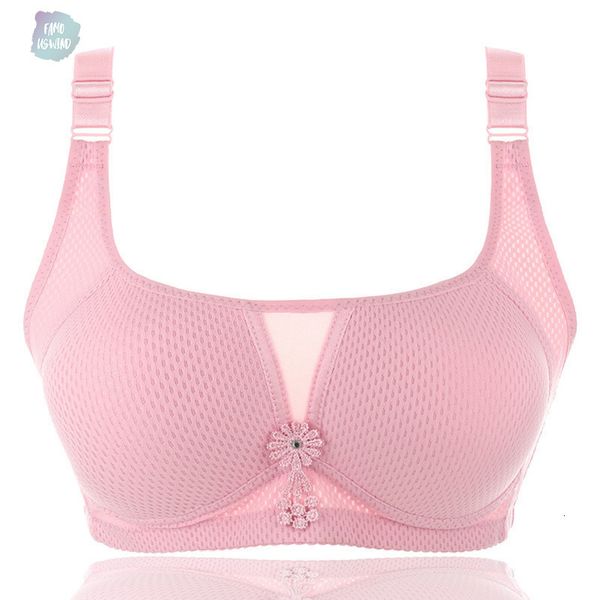 

bra size big 36 modal 46 bc women mesh bras pushup wireless bras ladies wire lingerie 6 brassiere 0004, Red;black