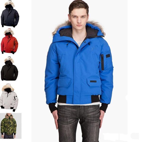 

2019 new selling brand men outdoor mao men winter down jacket coat minus 40 canada fur collar can remove casual hiking w, Black