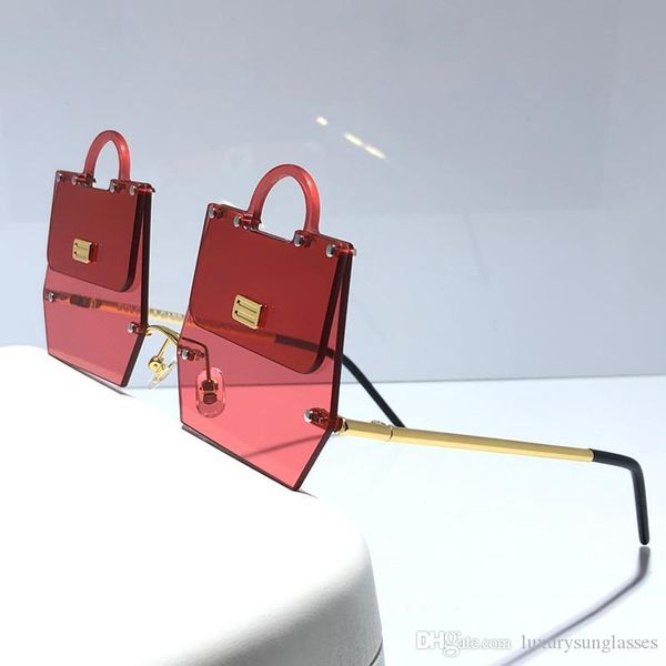 

new sales designer sunglasses 2198 glamorous bags style designer female fashion avant-garde catwalk style come with package, White;black