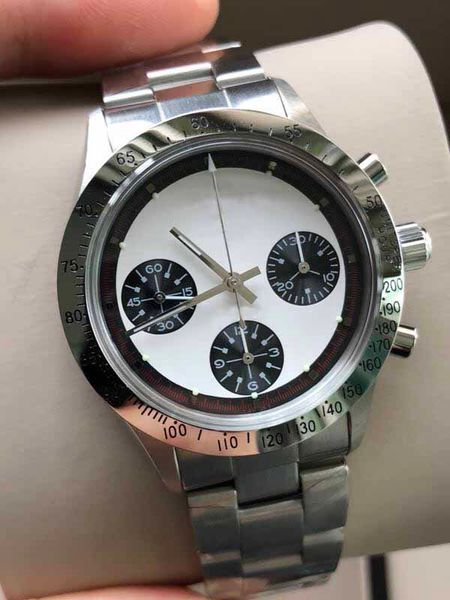 

Luxury Watch Vantage Manual Winding Chronograph Function White Dial 39mm Stainess Steel Sapphire Glass Mens Watch