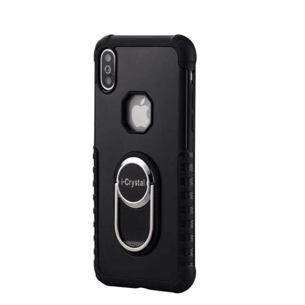 

360 ring car holder armor case for iphone 6 7 8 plus xs max magnetic ring shockproof phone cases for s10 s10 plus