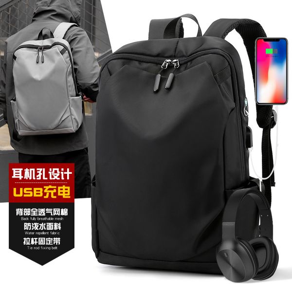 

waterproof men's and women's backpack breathable leisure travel backpack usb computer bag fashion personalized campus student bag