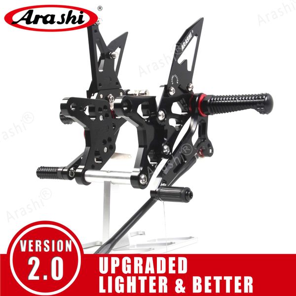 

arashi 1 set for cbr600rr 2003 - 2016 adjustable rearsets foot pegs rider footrest cbr 600 cbr600 rr 2004 2005 2006 2007