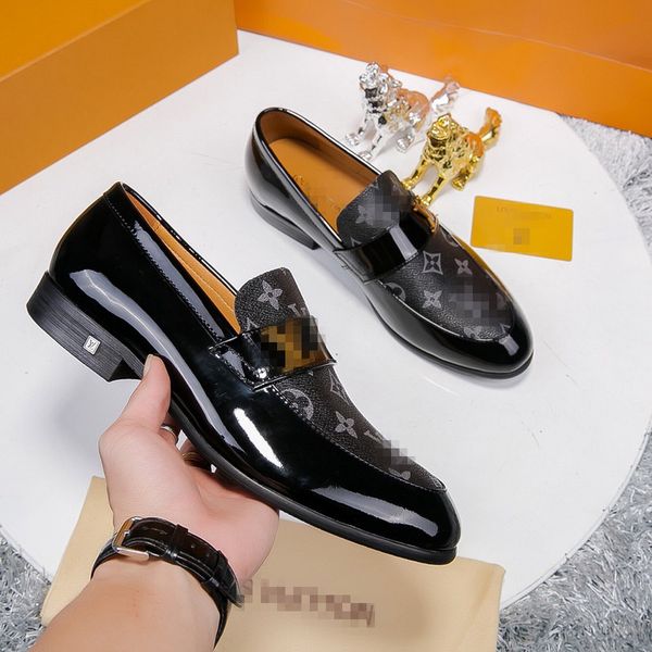 

design men cow leather formal suit dress wedding shoe moccasins fashion show horsebit loafers casual business office oxfords,38-45, Black