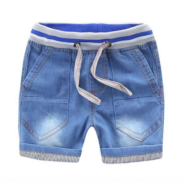 

uxkmv 2020 pants boy's gradient rope elastic denim 2020 children's shorts panty panty pants children's boy's gradient ro, Blue